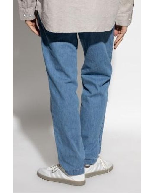 Theory Blue Cotton Jeans for men