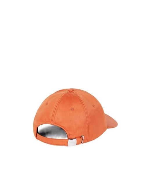 Lanvin Orange Embroidered-Logo Baseball Cap for men