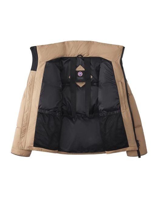 Canada Goose Brown Logo-Patch Puffer Jacket for men