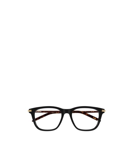 Montblanc White Eyewear Rectangular Frame Glasses for men