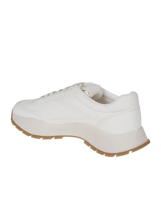 Prada White Spit Low-Top Sneakers