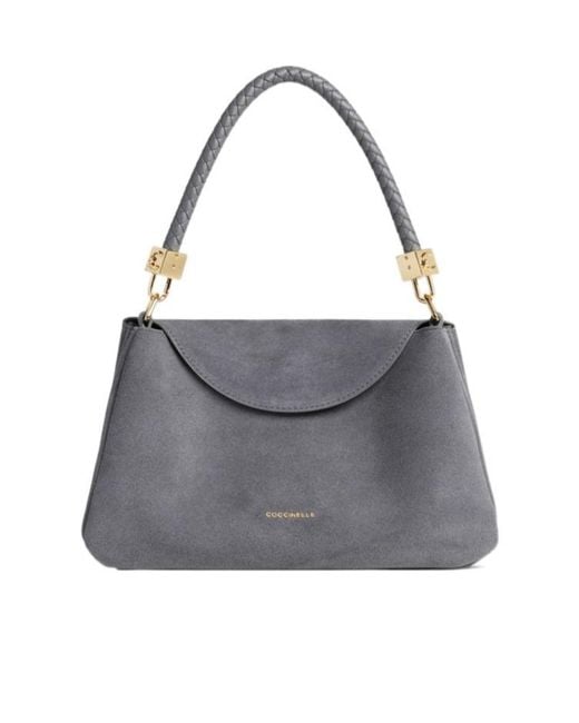 Coccinelle Gray Tiggy Small Shoulder Bag