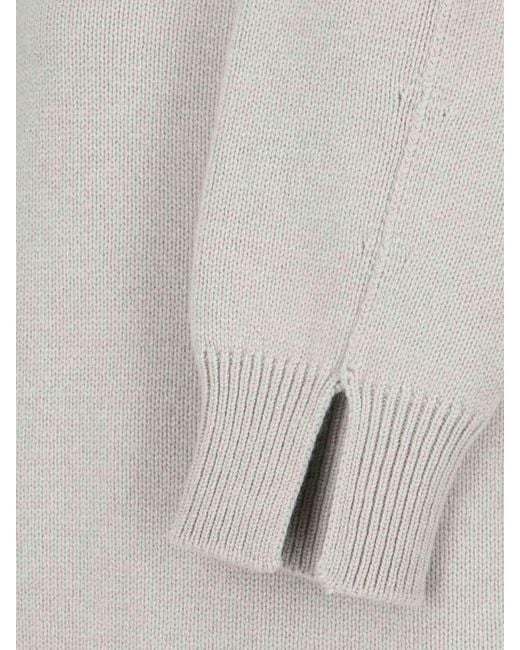 Calvin Klein Gray Mia Scarf-Detailed Knitted Jumper