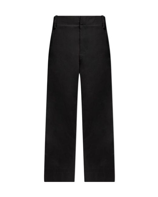 Jacquemus Black Straight Leg Trousers for men