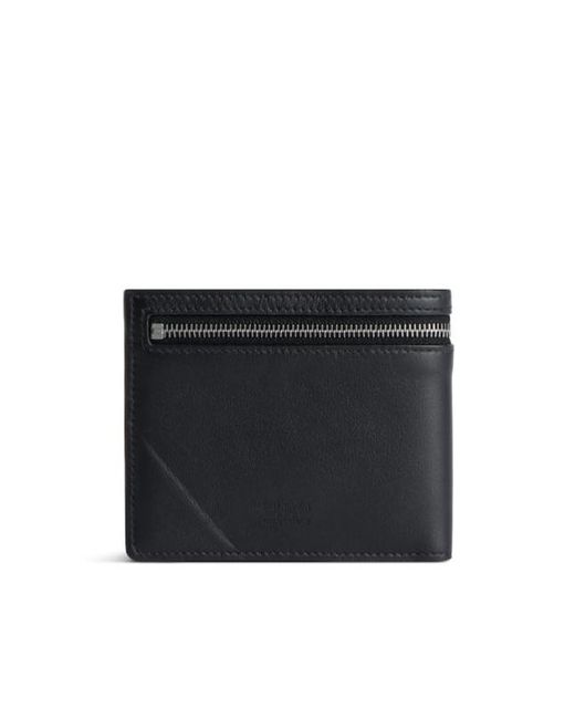 Balenciaga Black Rodeo Zip-Detailed Folded Wallet for men