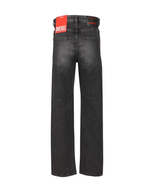 DIESEL Gray 1988 D-Ark Logo Embroidered Jeans