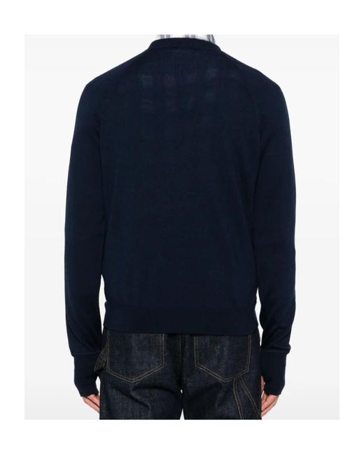 Eleventy Blue Round-Neck Sweater for men