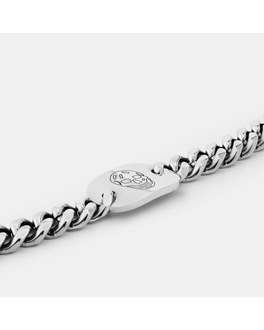 McQueen White Chain Bracelet for men