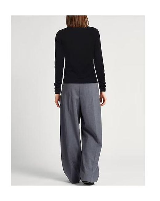 Max Mara Blue Solid Cashmere Turtleneck Sweater