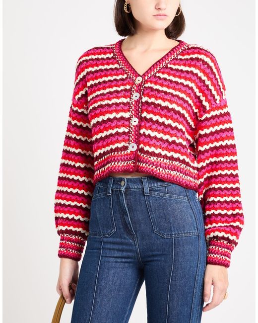 Farm Rio Red Multicolour Cardigan