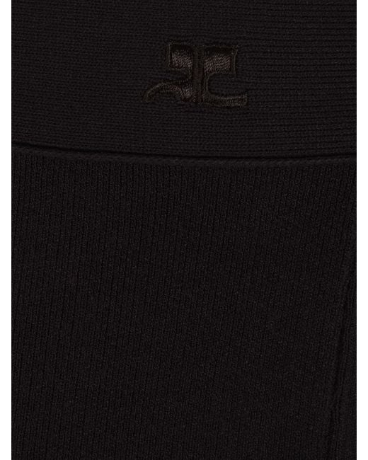 Courreges Black Courrèges Bootcut Interlock Pants
