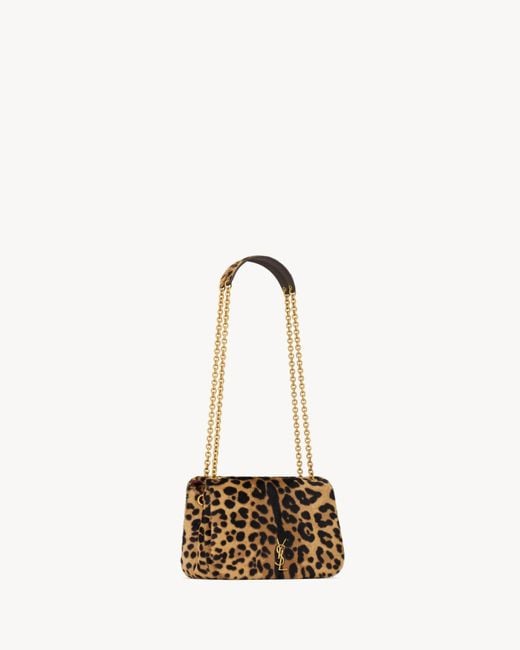Saint Laurent White Jamie 4.3 Animal Patterned Mini Shoulder Bag