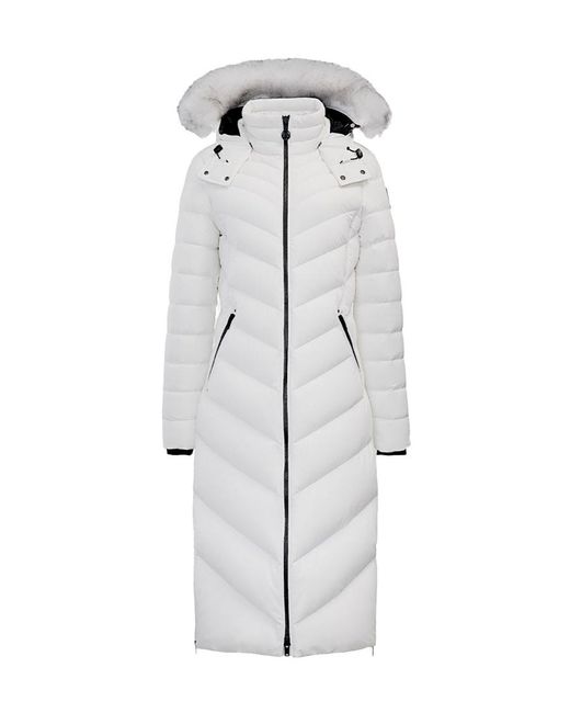 Moose Knuckles Gray Cooper Lake Faux-Fur Trim Parka