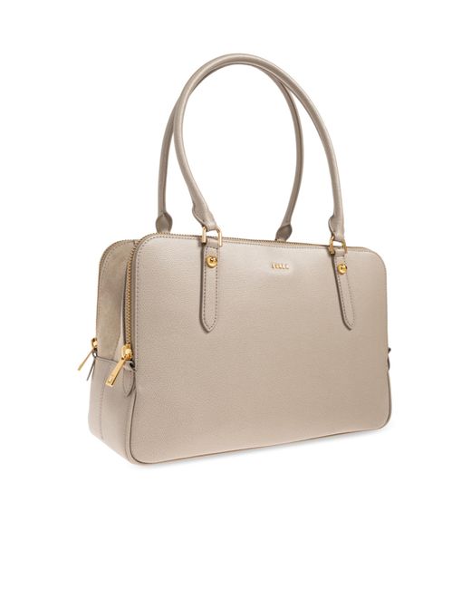 Furla Natural Giulia Large Shoulder Bag