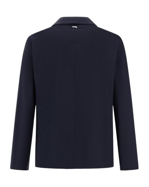 Herno Blue Long-Sleeved Casual Jacket for men