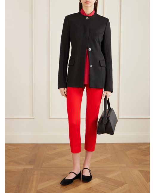 TOVE Red Cuffed Drew Trousers