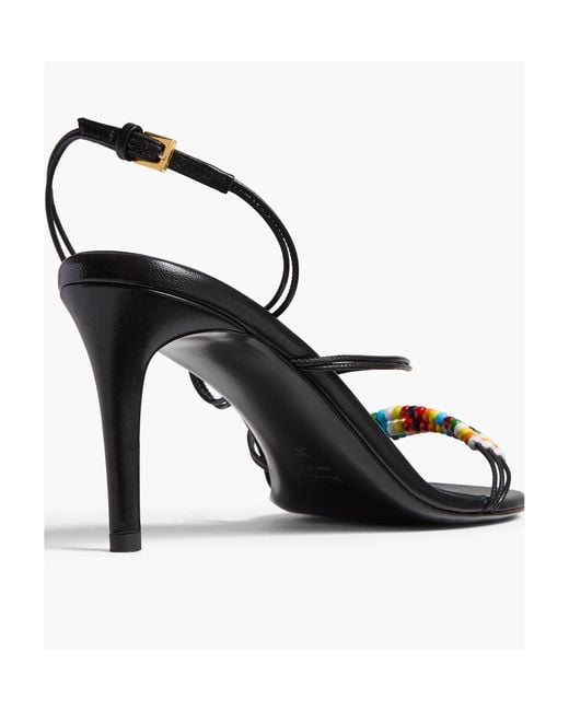 Khaite Metallic Loop Beaded Sandal
