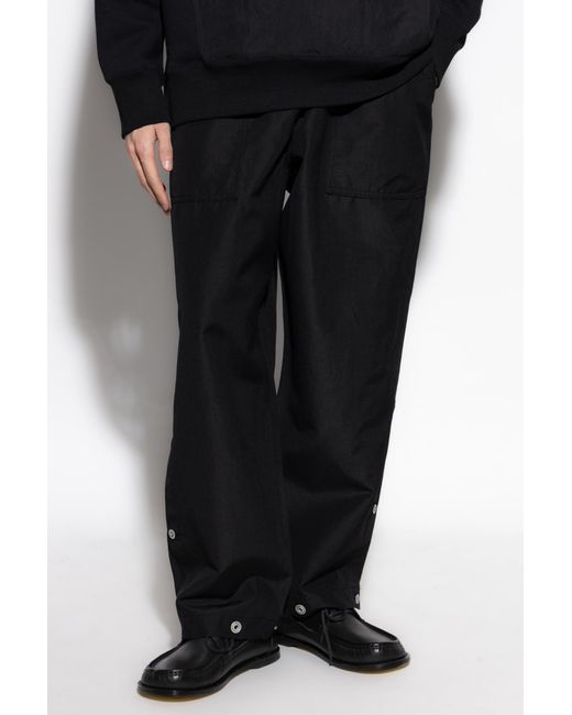Comme des Garçons Black Decorative Button Trousers for men