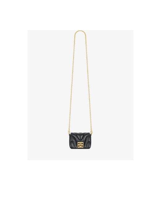 Givenchy Black Micro Leather 4G Liquid Bag