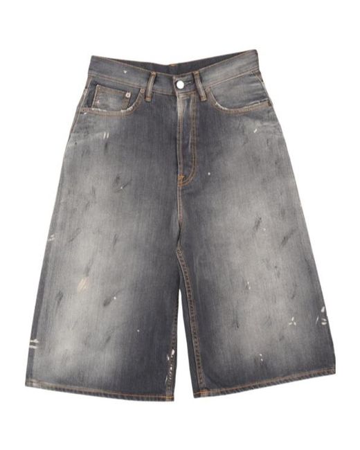 Acne Gray Denim Shorts