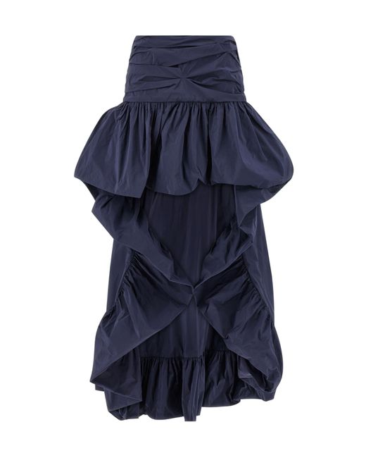 Pinko Blue Flounced Skirt