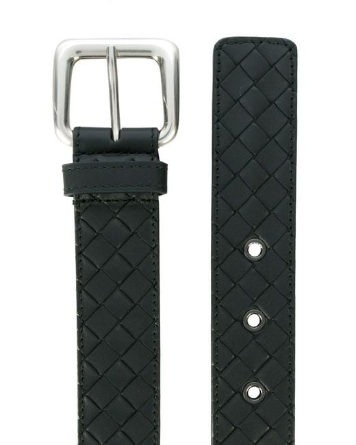 Bottega Veneta White Intecciato Belt for men