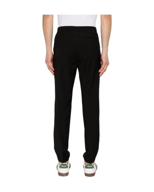 Zegna Black Concealed-Fastening Gathered Trousers for men
