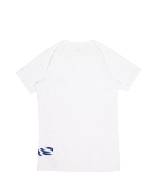 EA7 White Logo Printed T-Shirt for men