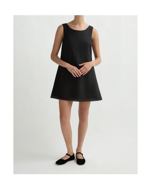 Posse Black Wide Round Neck Dress