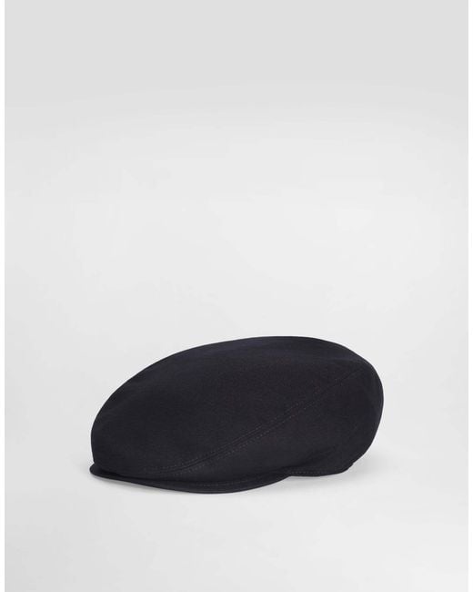 Dolce & Gabbana Blue Logo Patch Flat Cap for men