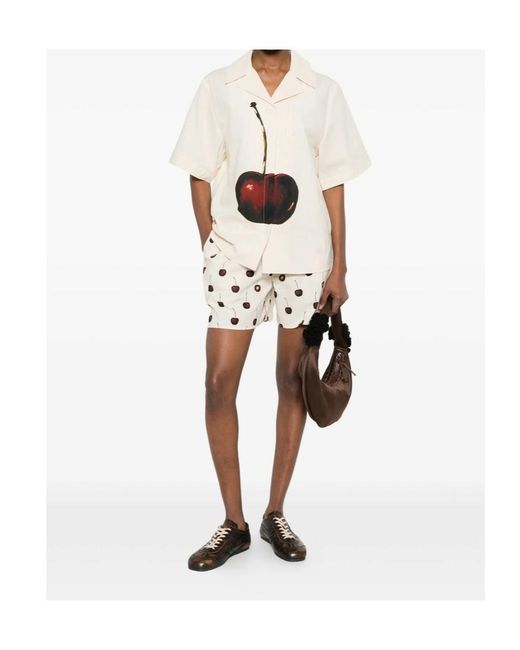 Stine Goya Natural Drawstring Shorts