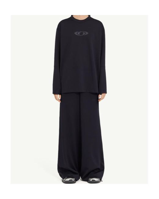 MM6 MAISON MARGIELA X SALOMON Blue Mm6 Maison Margiela Salomon Long-Sleeve Top