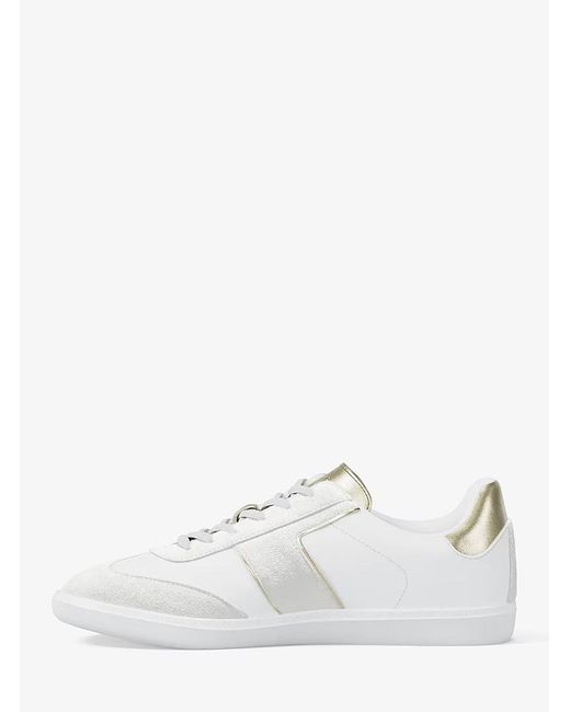MICHAEL Michael Kors White Jovie Leather Sneakers