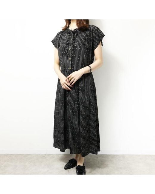 Céline Black Striped Dress