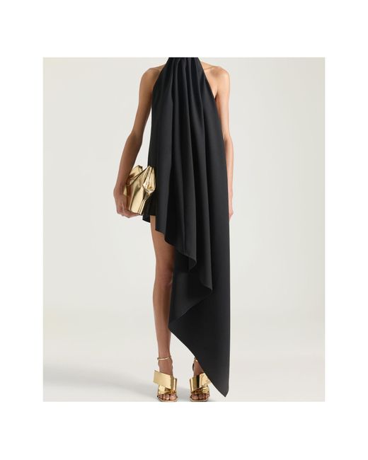 Givenchy Black Asymmetric Halterneck Dress