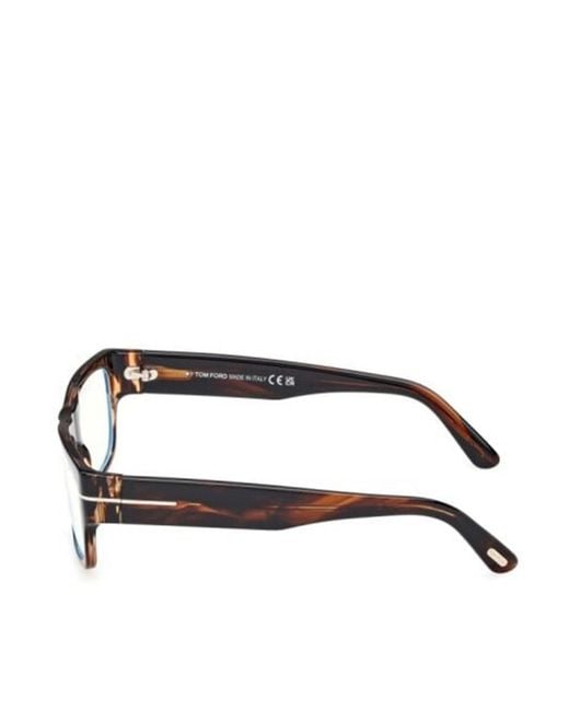 Tom Ford White Eyewear Rectangle-Frame Glasses for men
