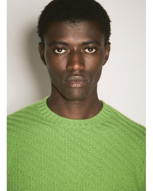 Prada Green Long Sleeved Jumper for men