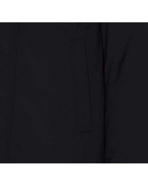 Herno Blue Hooded Padded Coat for men