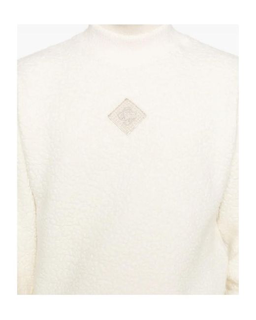 Casablanca White Logo-Patch Sweatshirt for men