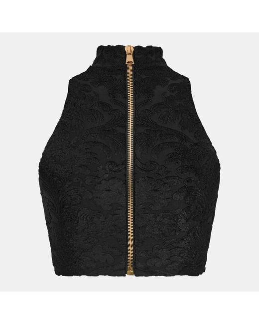 Balmain Black Zippered Vest