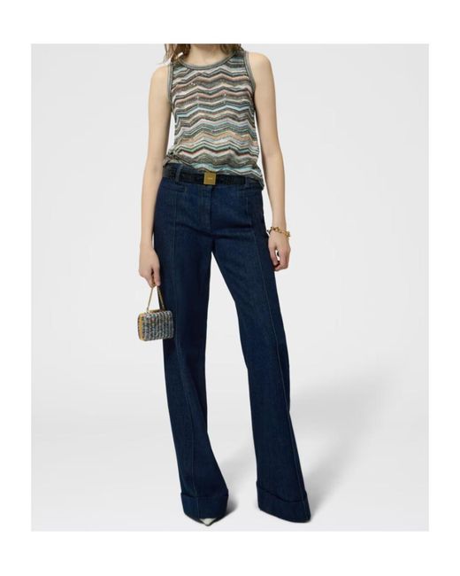 Missoni Gray Zigzag-Knit Top