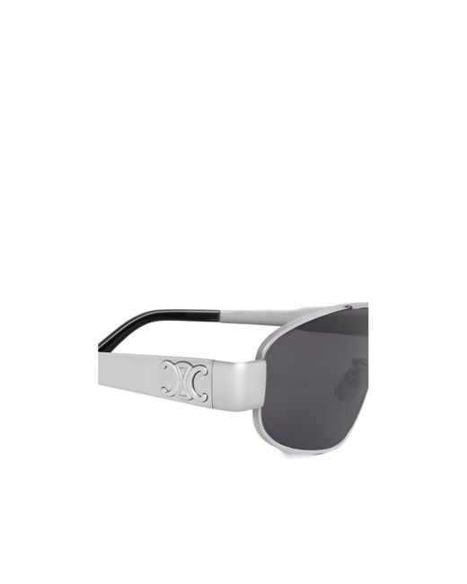 Céline White Triomphe Metal 03 Sunglasses for men