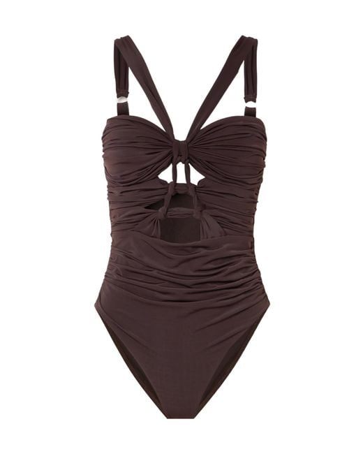 Zimmermann Brown Ring Detail Swimsuit
