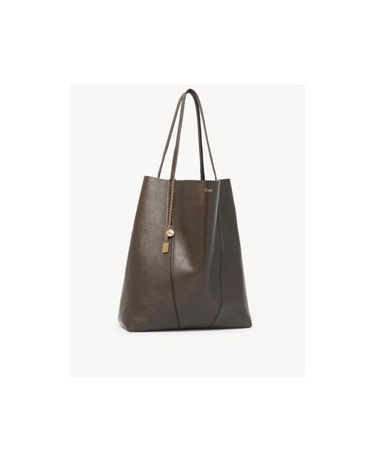 Chloé Brown Chlo Large Spin Tote Bag