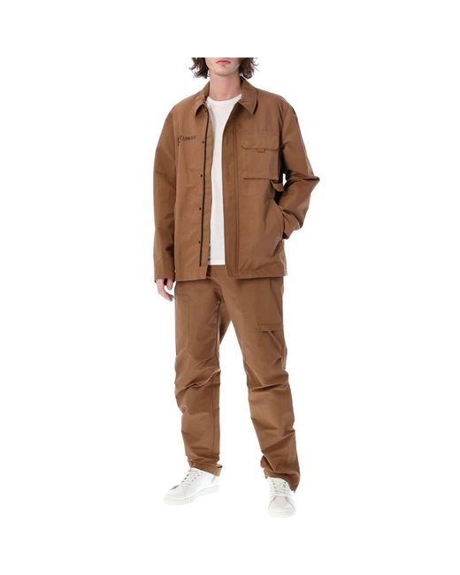 Helmut Lang Brown Long-Sleeved Casual Jacket for men