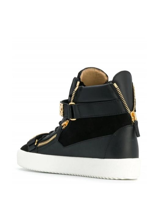 Giuseppe Zanotti Black High-Top Sneakers for men
