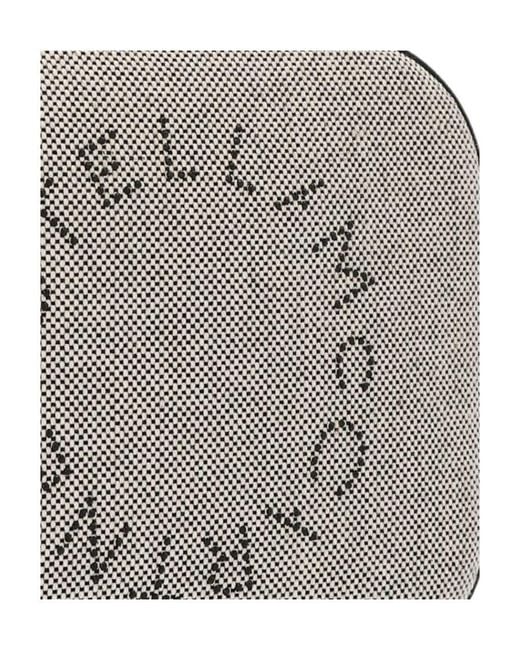 Stella McCartney Gray Logo Shoulder Bag