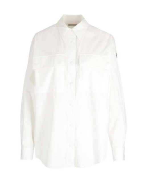 Moncler White Long-Sleeved Shirt