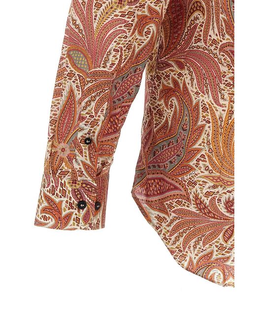 Etro Multicolor Paisley Printed Long Sleeved Shirt for men