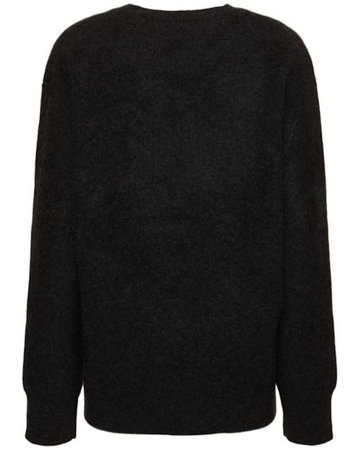 The Row Black Round Neck Sweater